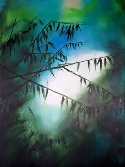 art painting abstract nature reflections