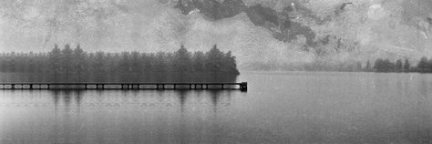 lake artphoto panoramaphoto mist bridge